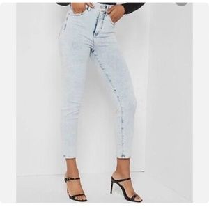Express Super High Rise Slim Ankle Jeans 2